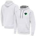 thumbnail image 1 of Men's Antigua White New York Knicks St. Patrick's Day Victory Raglan Pullover Hoodie, 1 of 4