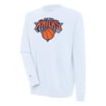 thumbnail image 1 of Men's Antigua  White New York Knicks Victory Pullover Sweatshirt, 1 of 1