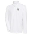 thumbnail image 1 of Men's Antigua White New York Mets Metallic Tribute Quarter-Zip Top, 1 of 1