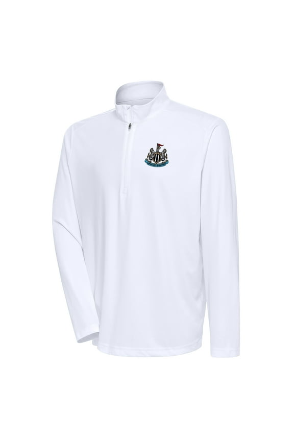 Men's Antigua  White Newcastle United Statement Quarter-Zip Pullover