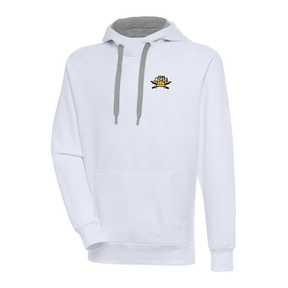 Men's Antigua  White Northern Kentucky University Norse Victory Pullover Hoodie