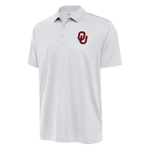 Men's Antigua White Oklahoma Sooners Big & Tall Ellipse Polo