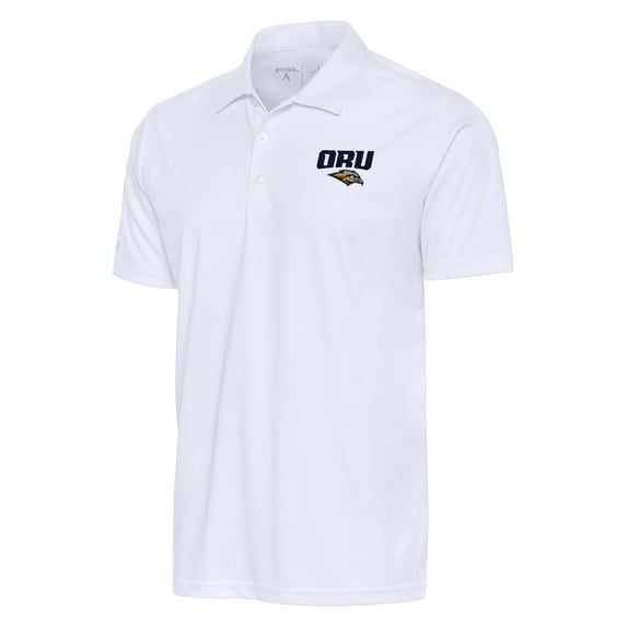 Men's Antigua White Oral Roberts Golden Eagles Tribute Polo