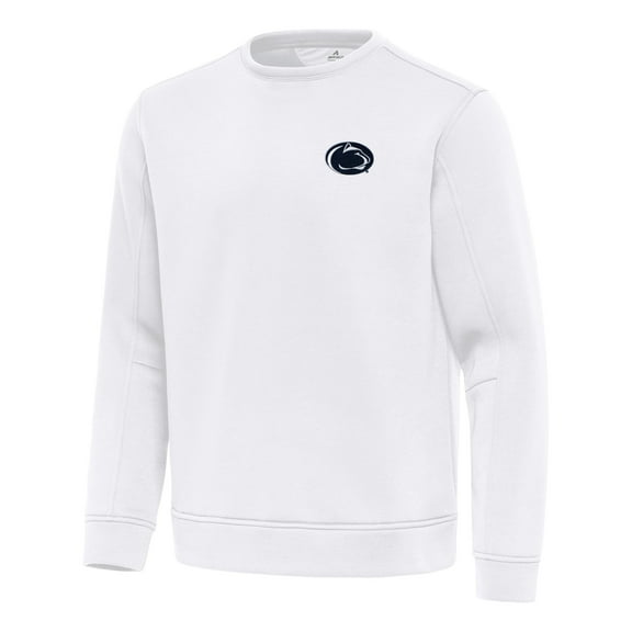 Men's Antigua White Penn State Nittany Lions Relevant Lightweight Pullover Sweatshirt