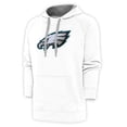 thumbnail image 1 of Men's Antigua White Philadelphia Eagles Victory Chenille Pullover Hoodie, 1 of 2