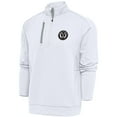 thumbnail image 1 of Men's Antigua  White Philadelphia Union Brushed Metallic Generation Quarter-Zip Top, 1 of 1