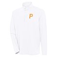 thumbnail image 1 of Men's Antigua  White Pittsburgh Pirates Hunk Quarter-Zip Pullover Top, 1 of 1