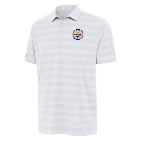 Men's Antigua White Pittsburgh Steelers  Tunnel Polo