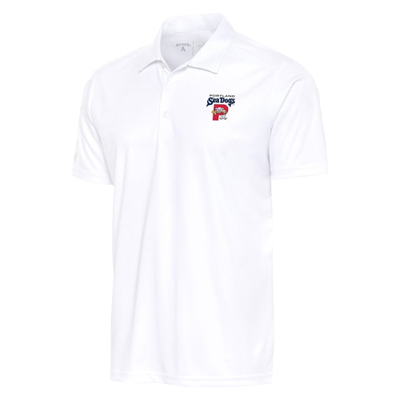 Men's Antigua White Portland Sea Dogs Tribute Polo