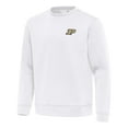thumbnail image 1 of Men's Antigua White Purdue Boilermakers Relevant Lightweight Pullover Sweatshirt, 1 of 1