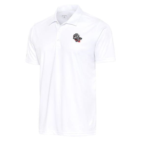 Men's Antigua White Rocket City Trash Pandas Big & Tall Tribute Polo