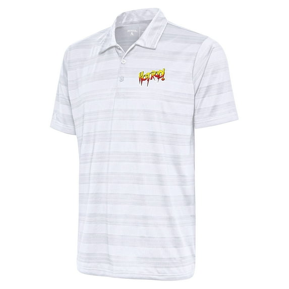 Men's Antigua White "Rowdy" Roddy Piper Compass Polo