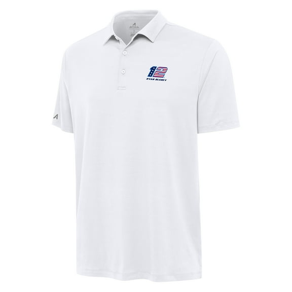 Men's Antigua White Ryan Blaney Reprocess Polo