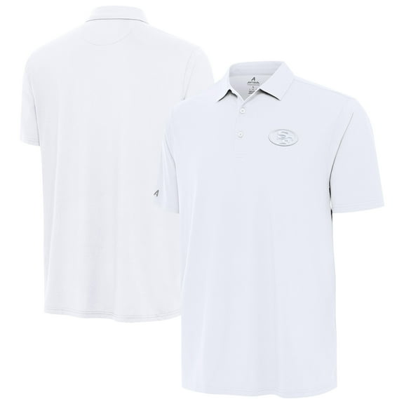 Men's Antigua  White San Francisco 49ers Era Polo