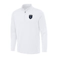 thumbnail image 1 of Men's Antigua White San Jose Earthquakes Reprocess Quarter-Zip Top, 1 of 1