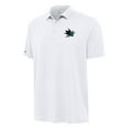 Men's Antigua White San Jose Sharks Reprocess Polo