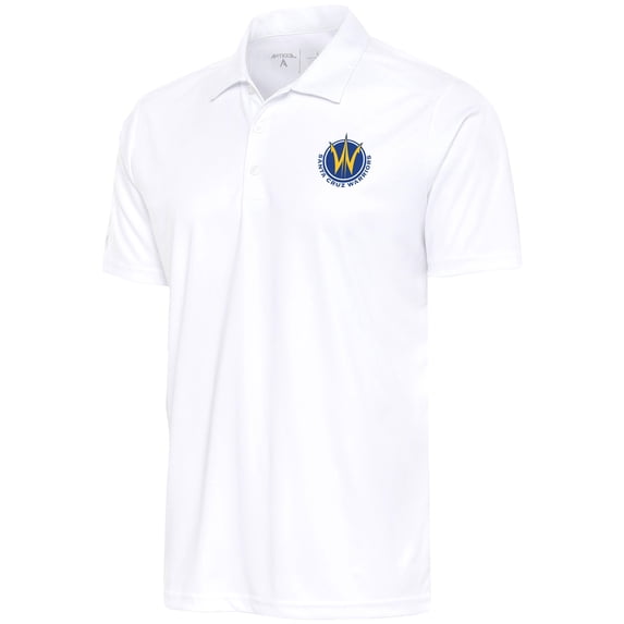 Men's Antigua White Santa Cruz Warriors Big & Tall Tribute Polo