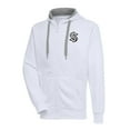 thumbnail image 1 of Men's Antigua  White Seattle Kraken Metallic Logo Victory Full-Zip Hoodie, 1 of 1