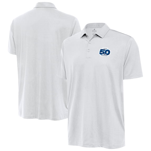 Men's Antigua White Seattle Seahawks 50th Season Ellipse Polo