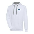 thumbnail image 1 of Men's Antigua White Seattle Seahawks Throwback Logo Victory Pullover Hoodie, 1 of 1