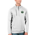 thumbnail image 1 of Men's Antigua White/Silver Portland Timbers Generation Quarter-Zip Pullover Jacket, 1 of 1
