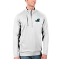 thumbnail image 1 of Men's Antigua White/Silver Tulane Green Wave Generation Half-Zip Pullover Jacket, 1 of 1