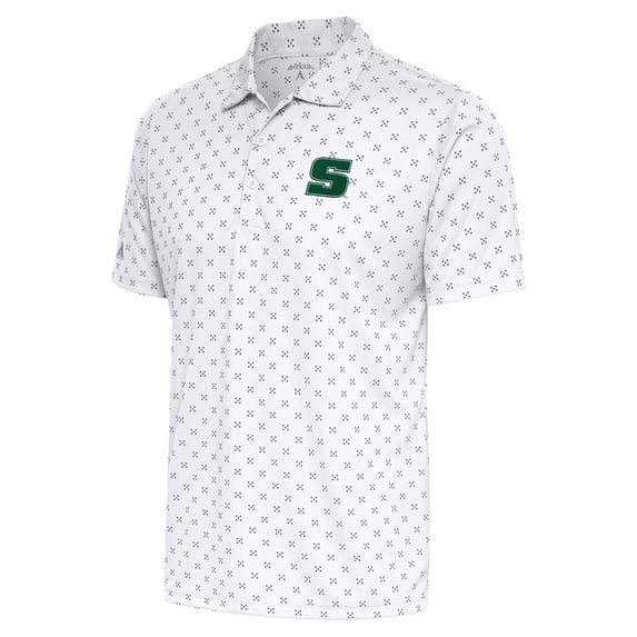 Men's Antigua White Slippery Rock Pride Spark Polo