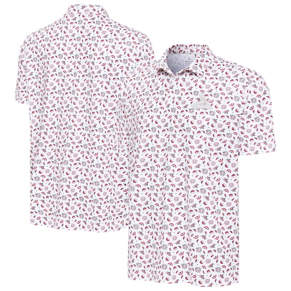 Men's Antigua White St. Louis Cardinals Independence Day Polo