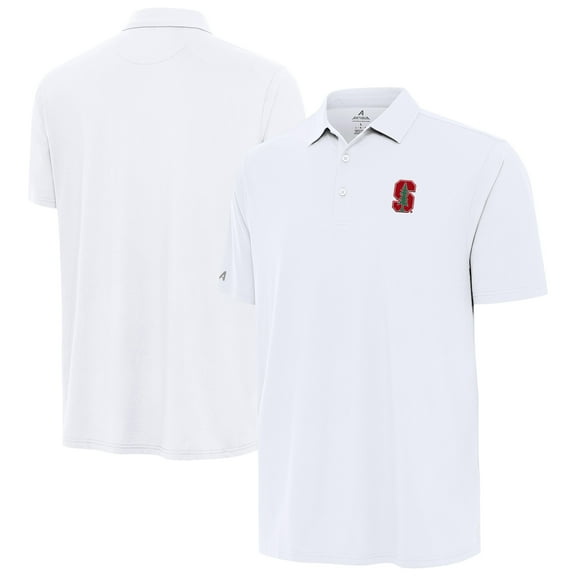 Men's Antigua White Stanford Cardinal Era Polo
