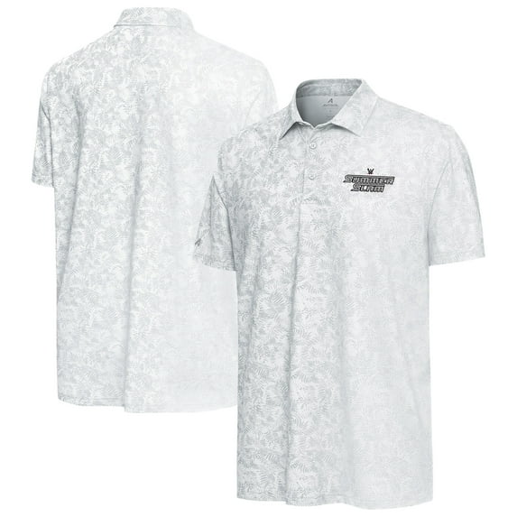 Men's Antigua White SummerSlam Lush Polo