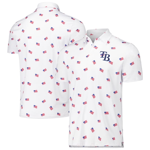 Men's Antigua White Tampa Bay Rays Americana Polo