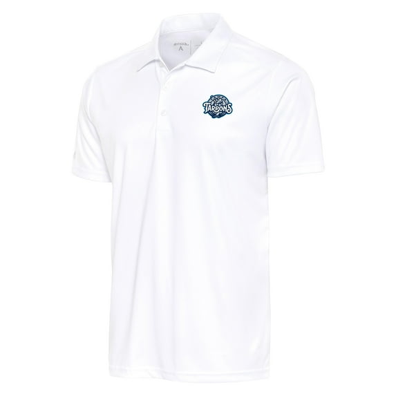 Men's Antigua White Tampa Tarpons Big & Tall Tribute Polo