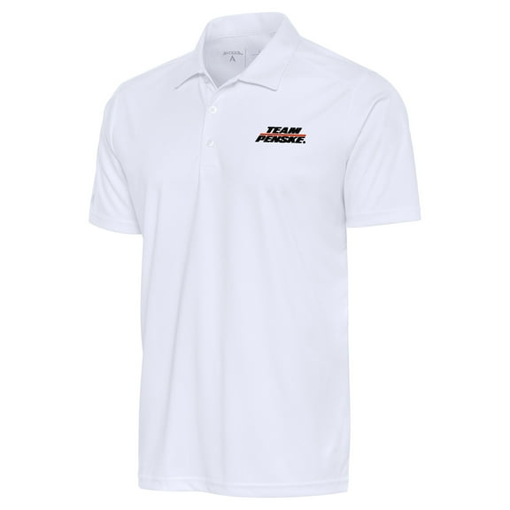 Men's Antigua White Team Penske Tribute Polo