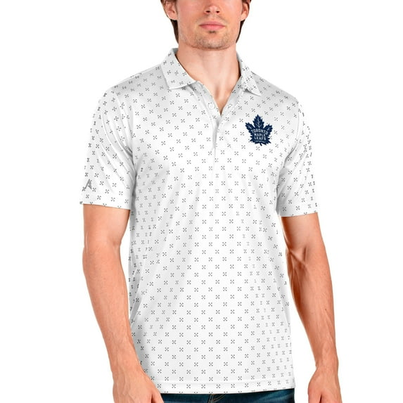 Men's Antigua White Toronto Maple Leafs Spark Polo