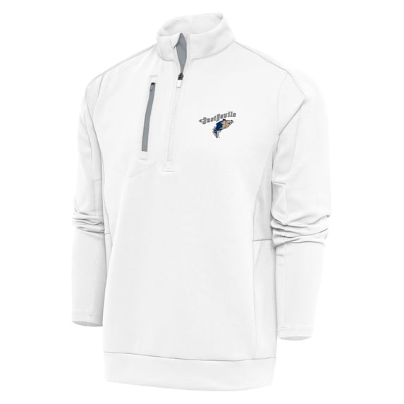 Men's Antigua White Tri-City Dust Devils Generation Quarter-Zip Pullover Top