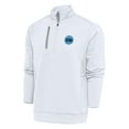thumbnail image 1 of Men's Antigua White Utah Mammoth Generation Quarter-Zip Pullover Top, 1 of 1