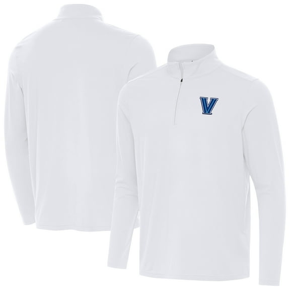 Men's Antigua  White Villanova Wildcats Intent Quarter-Zip Top