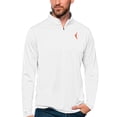 thumbnail image 1 of Men's Antigua  White WNBA Logowoman Tribute Quarter-Zip Pullover Top, 1 of 1