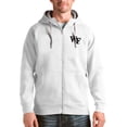 thumbnail image 1 of Men's Antigua White Wake Forest Demon Deacons Victory Full-Zip Hoodie, 1 of 1