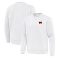 thumbnail image 1 of Men's Antigua White Washington Commanders Relevant Lightweight Pullover Sweatshirt, 1 of 3