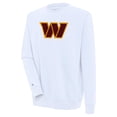 thumbnail image 1 of Men's Antigua  White Washington Commanders Victory Crewneck Pullover Sweatshirt, 1 of 1