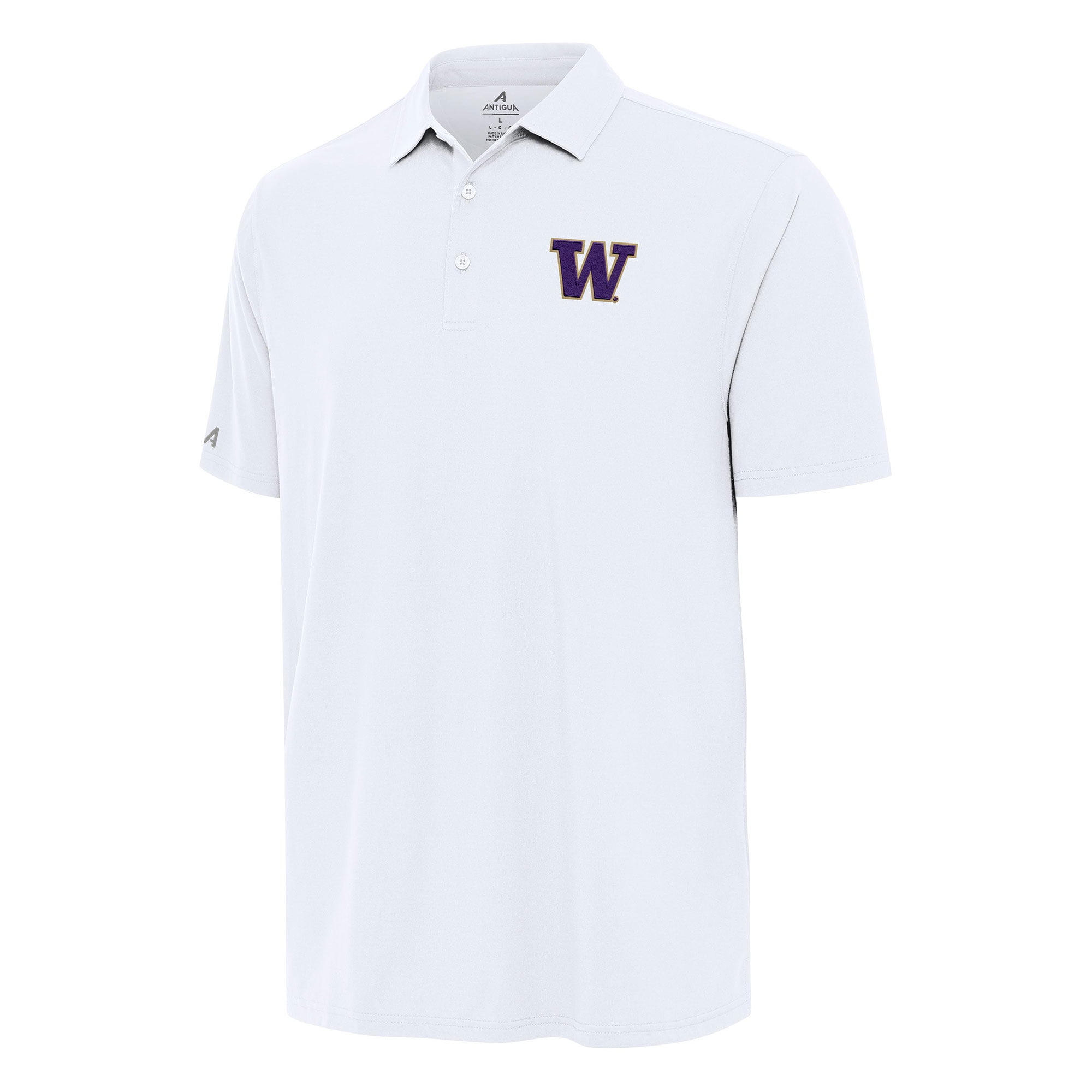 Men's Antigua White Washington Huskies Era Polo