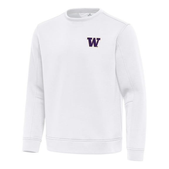 Men's Antigua White Washington Huskies Relevant Lightweight Pullover Sweatshirt