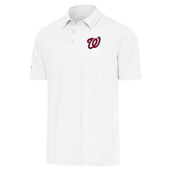 Men's Antigua White Washington Nationals Par Polo