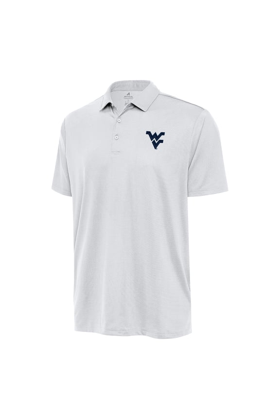 Men's Antigua White West Virginia Mountaineers Big & Tall Ellipse Polo