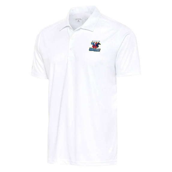 Men's Antigua White Wichita Wind Surge Tribute Polo