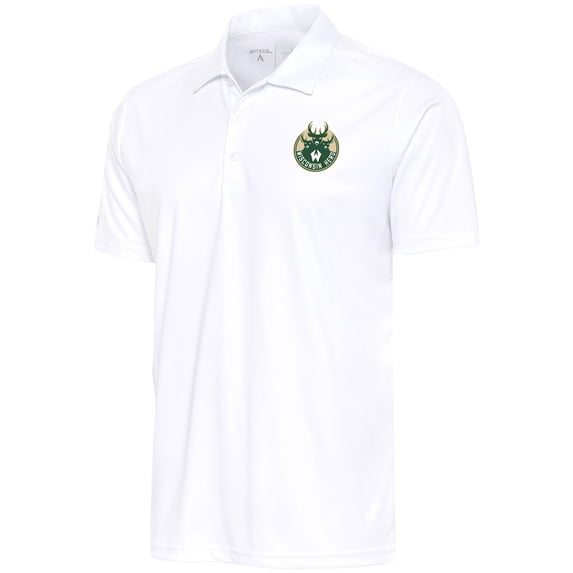 Men's Antigua White Wisconsin Herd Big & Tall Tribute Polo
