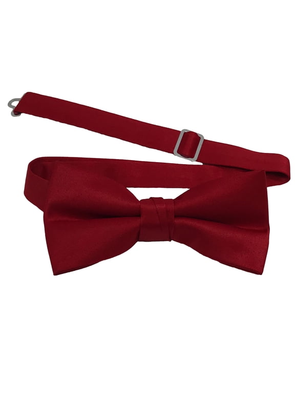 Men’s Apple Formal Satin Pre-Tied Bow Tie by Spencer J’s Signature Satin Collection