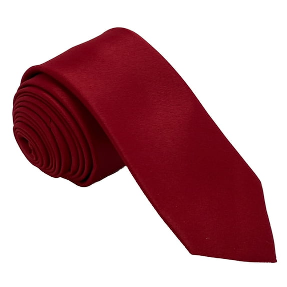 Men’s Apple Formal Satin Self-Tie Skinny Tie in a Variety of Colors by Spencer J’s Signature Satin Collection