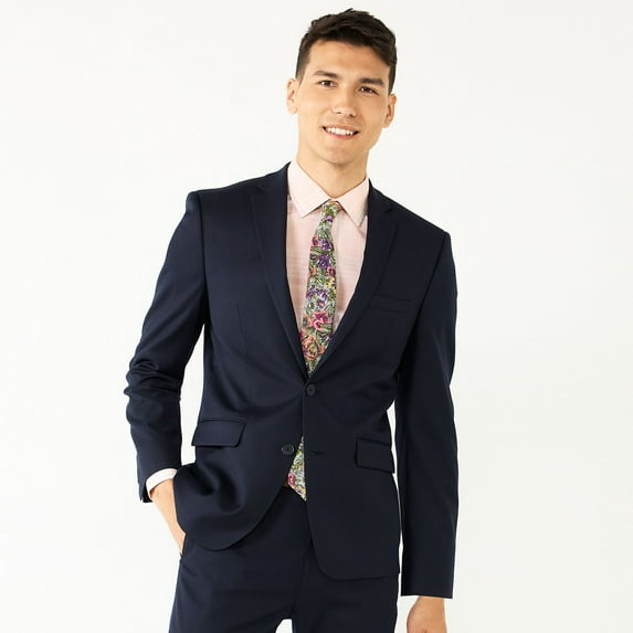 Men's Apt. 9® Premier Flex Performance Extra-Slim Washable Suit Jacket Color: Navy Size: 44 SHORT